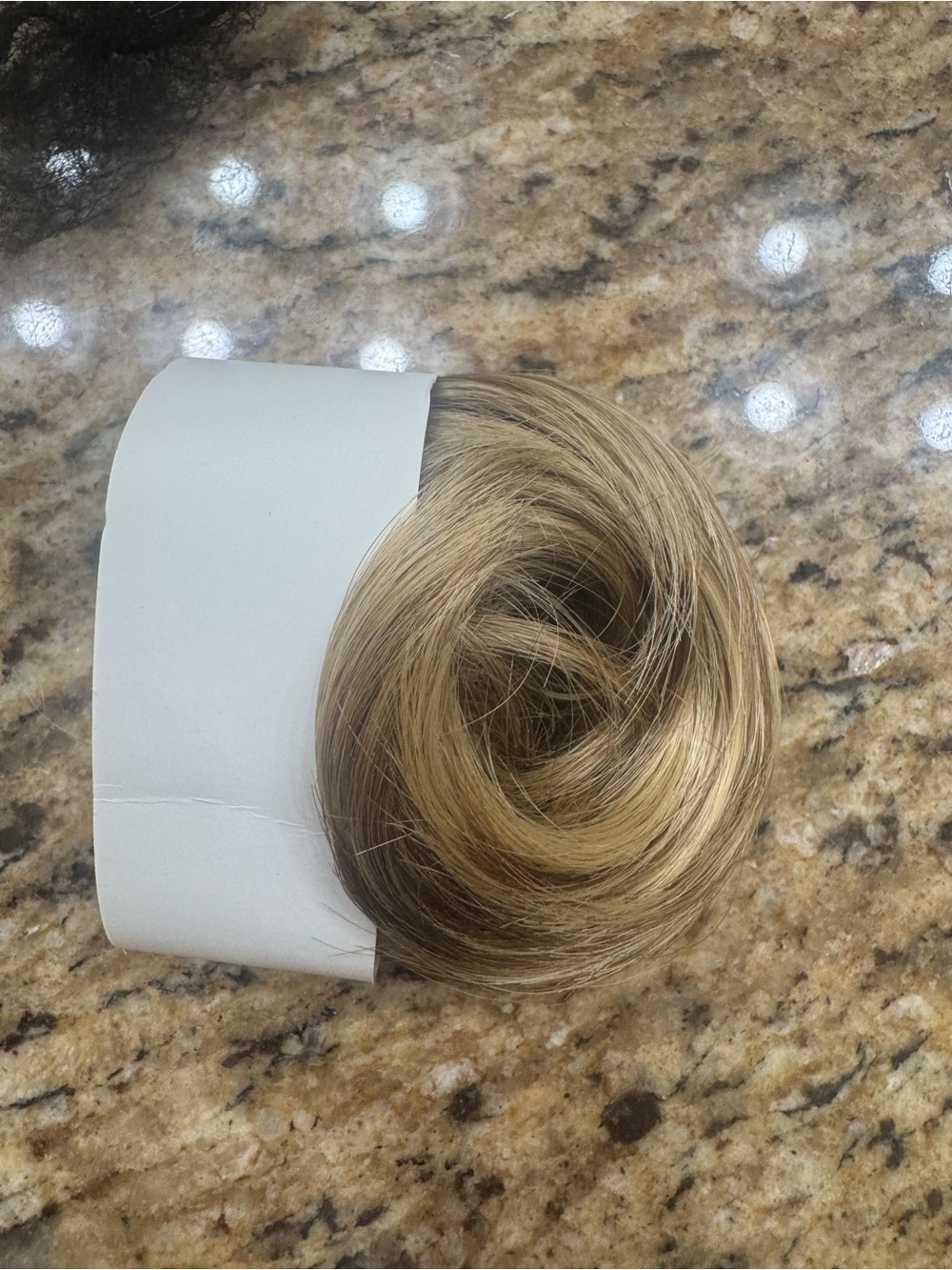 Blonde Hairpiece Bun Extension - Natural Blonde